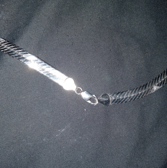 Herringbone real silver set - Picture 3 of 4